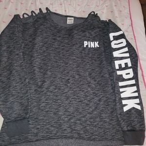 VS Pink Cold Shoulder Long Sleeve
